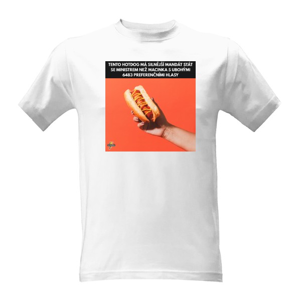 Tričko s potiskem Macinka vs Hotdog